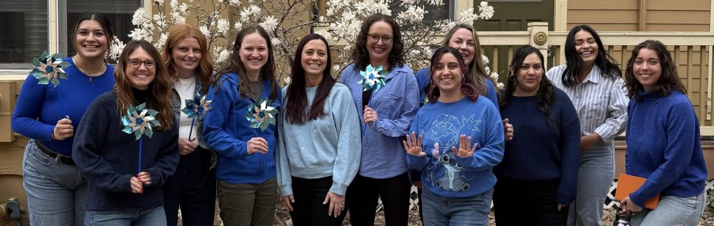 Members of DCAC's treatment team wearing blue